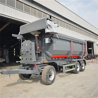 Camión volquete hacia atrás