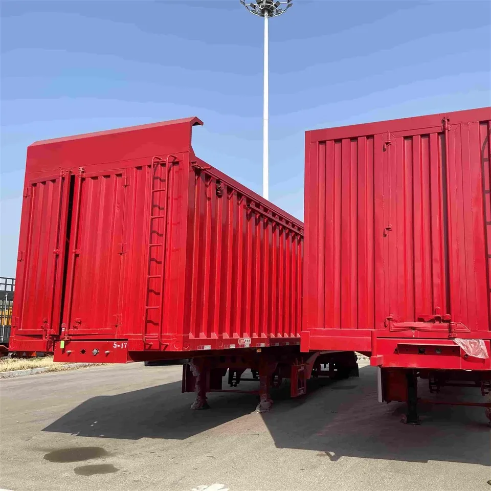 Vehículo de remolque 40 pies 53 pies Caja cerrada Van Tipo Semi trailer